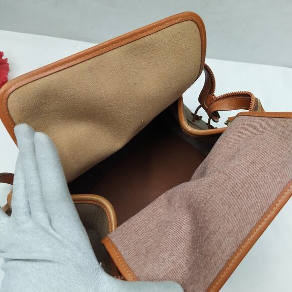 Dooney & Bourke Taupe Tan Pebbled Leather Doctor Satchel Bag - VTG Made in USA - Picture 13 of 16